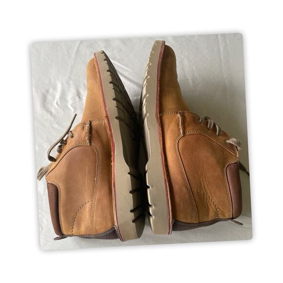Clarks Vargo Mid Men’s 12 Brown Leather Chukka Boots Lace Up Casual main image 5